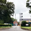 The mast at Sherborne Fire Station would be upgraded to 5G under the plans. Picture: WSP/Dorset Council