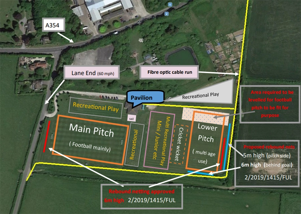 How the layout of the pitches could look if plans are approved