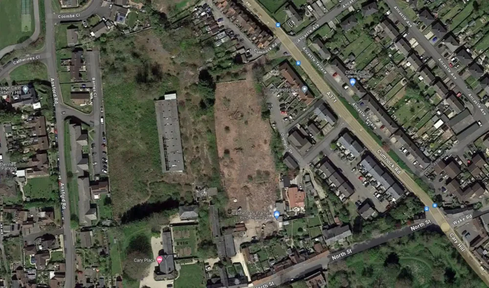 24 homes are planned on the former nursery site in Castle Cary. Picture: Google
