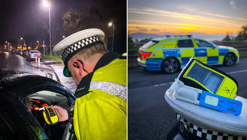 Avon & Somerset Police ran Operation Tonic throughout December to crackdown on drink and drug driving. Pictures: Avon & Somerset Police