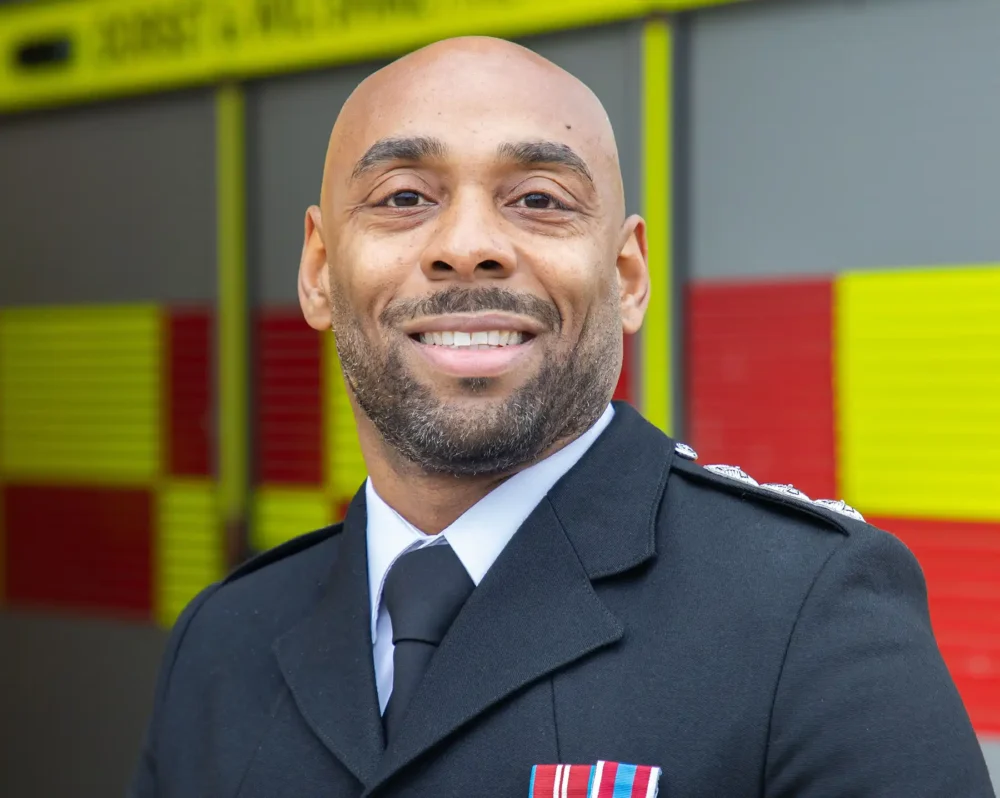 Station manager Sam Allison was named in the New Year's Honours list. Picture: DWFRS