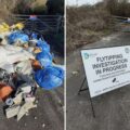 Before and after: The fly-tipped waste was cleared from Charlton Down, near Dorchester. Pictures: Dorset Council Waste Services