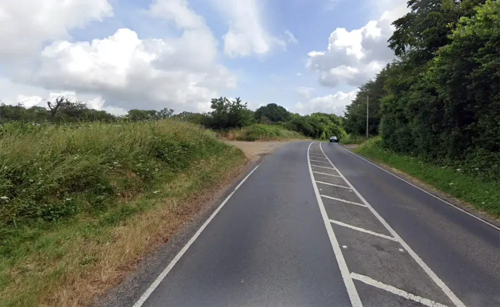 The crash happened on the A354 between Milborne St Andrew and the Puddletown bypass. Picture: Google