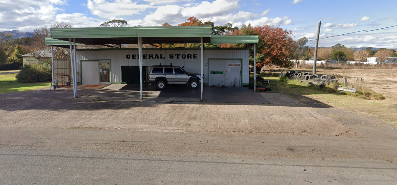 Blandford, New South Wales general store. Photo: Google Maps. 