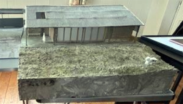 A model of the proposed remodelled barn studio. Picture: RAW Planning/Wiltshire Council