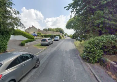 The men were disturbed while breaking into an outbuilding in Portman Road, Pimperne. Picture: Google