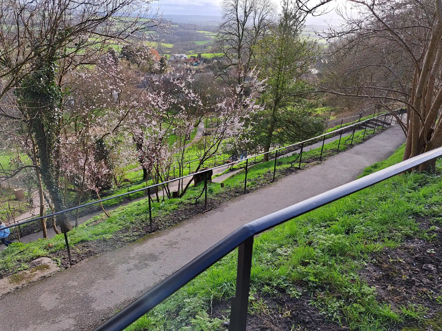 A new handrail has been installed along the Jubilee Steps in Shaftesbury. Picture: Shaftesbury Town Council