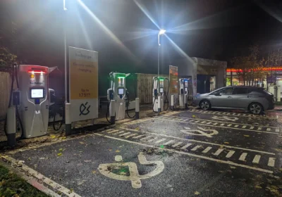 The Shell electric vehicle charging points in Cheltenham