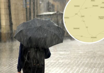 Heavy rainfall is set to hit Somerset, Wiltshire and Dorset over the weekend