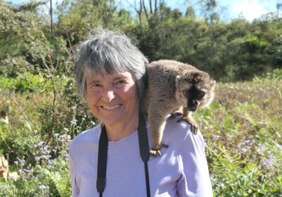 Hilary Bradt in Madagascar, 2018. Picture: C Hampstead.