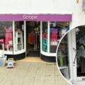 The door at Scope, in Gillingham High Street, was one of those damaged. Picture: Google/FB