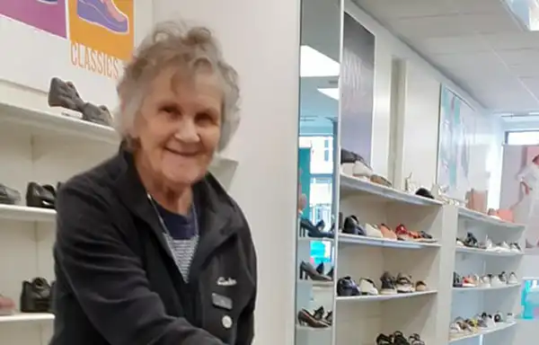 Jill Cornick worked at the shoe shop that became Clarks, in Blandford, for 68 years