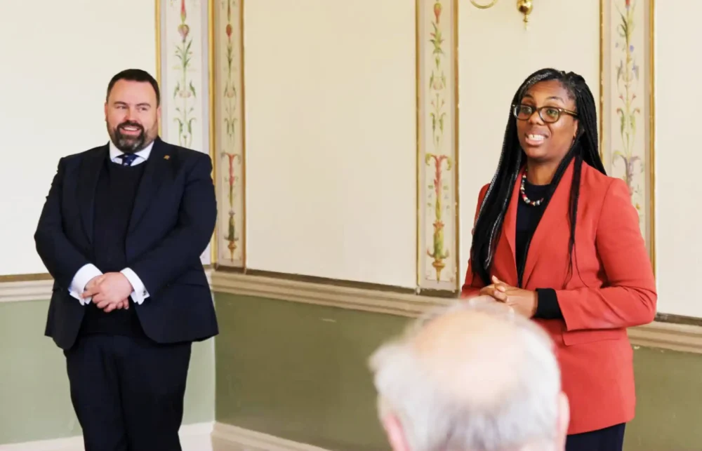 West Dorset MP Chris Loder welcomed Kemi Badenoch to the county this week