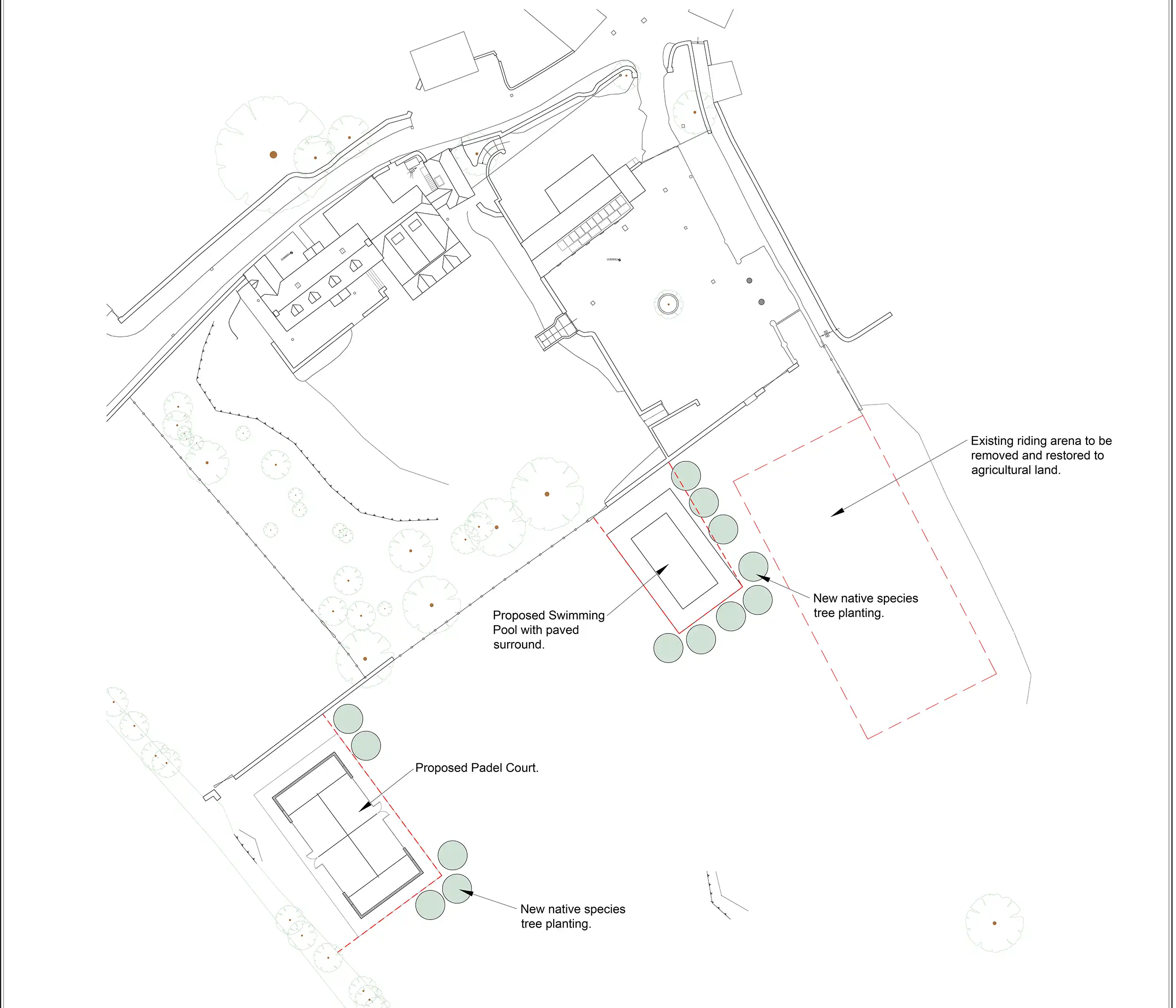 A guide to how the pool and padel court could be laid out. Picture: Brimble Lea/Somerset Council