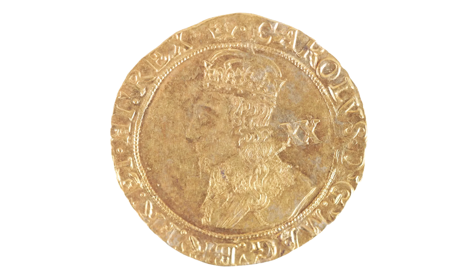 A Charles I gold unite crown was sold for £5,000. Picture: Duke's