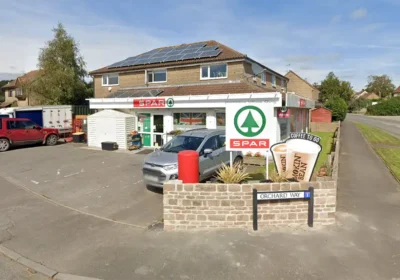 Two people were injured in a raid at Spar, in Mosterton, on Saturday. Picture: Google