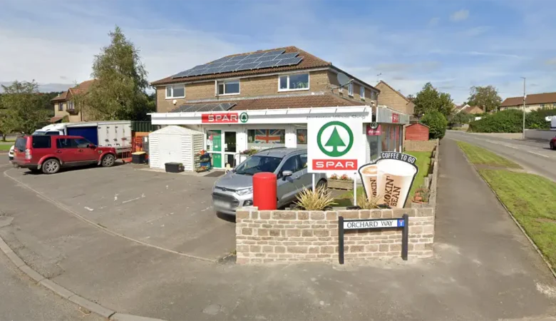 Two people were injured in a raid at Spar, in Mosterton, on Saturday. Picture: Google