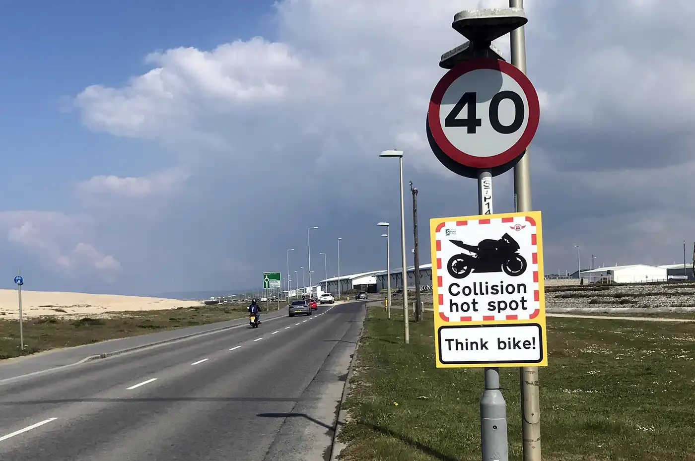 A 'Think bike' sign in Dorset. Picture: Dorset Council