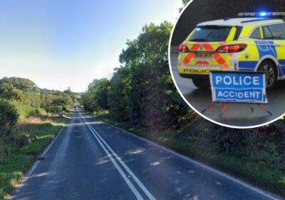 The crash happened on the A361 near Shepton Mallet, police said. Picture: Google