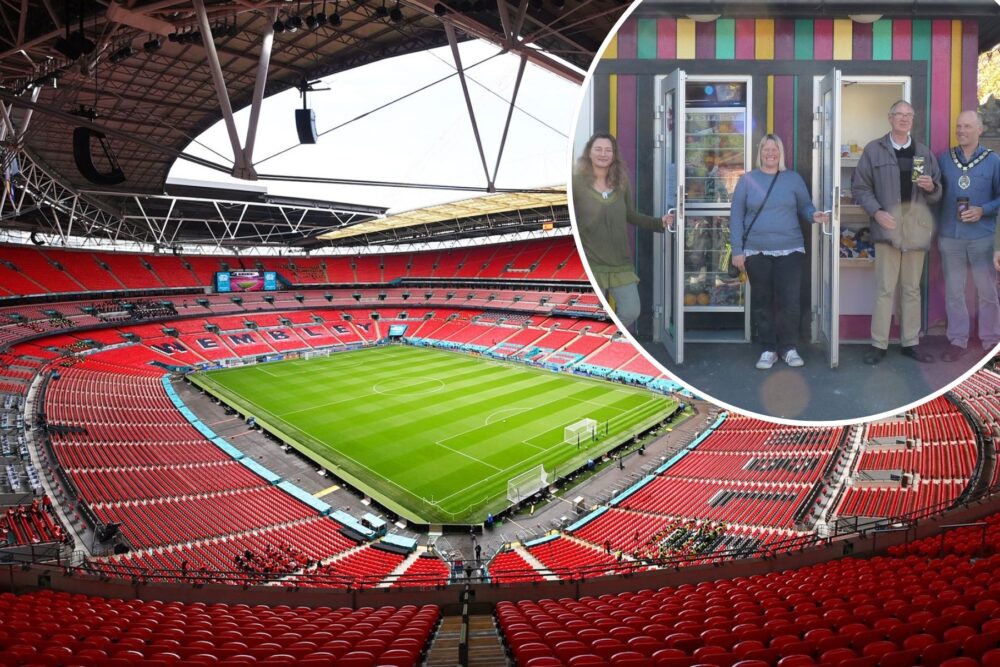 Frome Community Fridge has saved eight Wembley Stadiums' worth of food waste