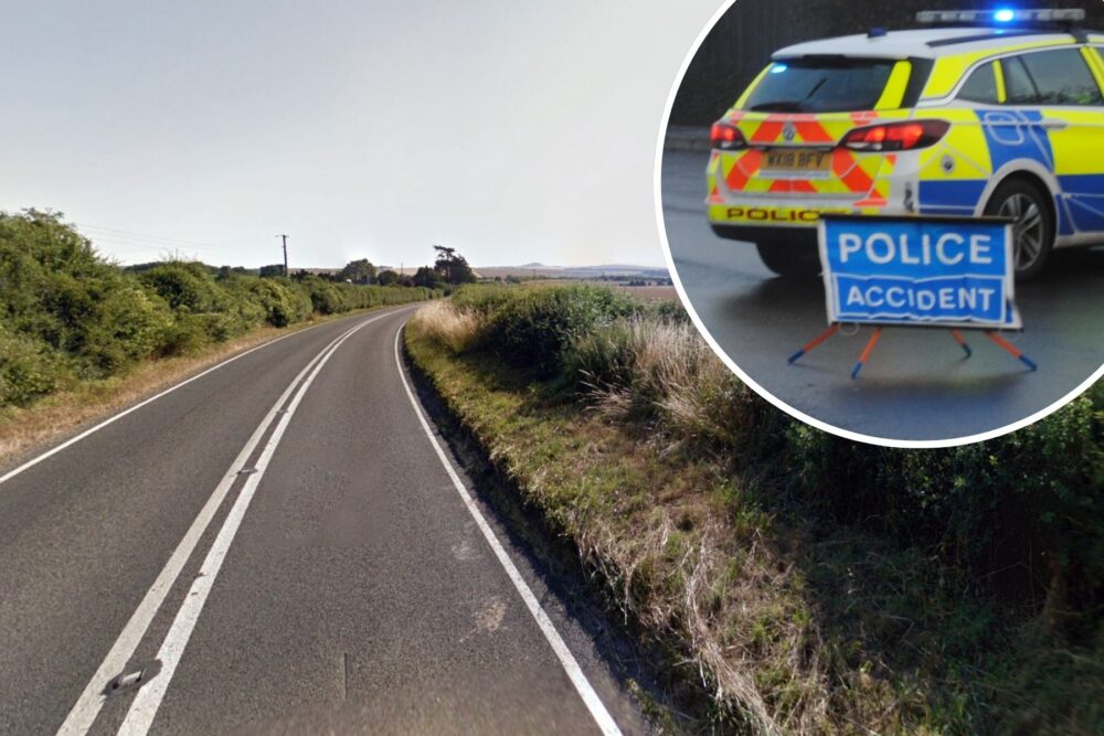 The crash happened on the A354 near Sixpenny Handley. Picture: Google