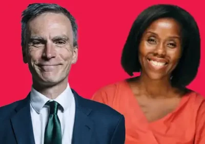 Evelyn Akoto, right, will bid to take the South West Wiltshire seat from Dr Andrew Murrison