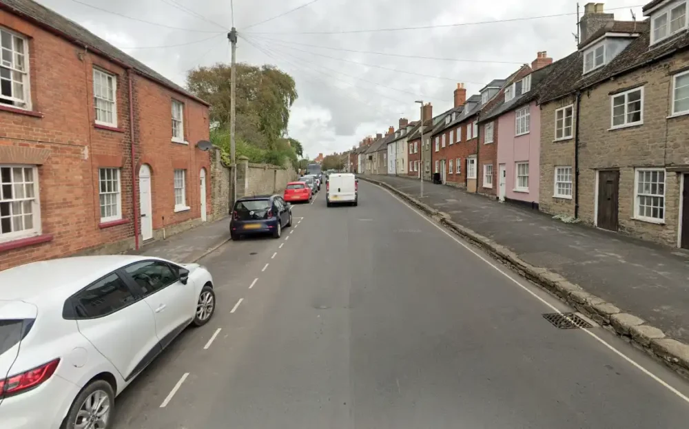 The incident unfolded in South Street, Bridport, in the early hours of Sunday morning. Picture: Google