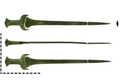 The sword is from the middle bronze age. Picture: Dorset Museum