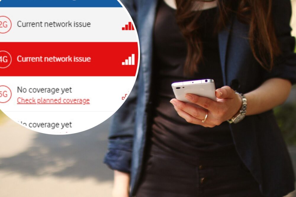 Vodafone and O2 are among networks having problems in Somerset and Dorset