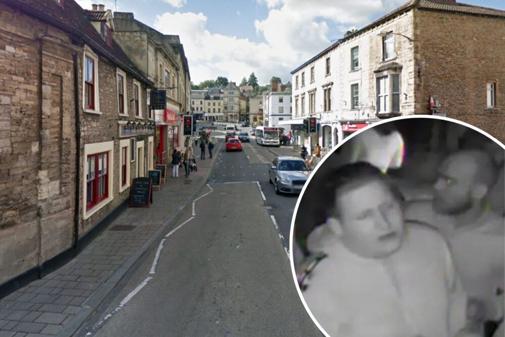 Police have issued CCTV images of people they would like to trace after an assault in Frome