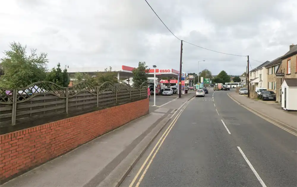 The teen was attacked near the Esso in East Road, Bridport, according to Dorset Police. Picture: Google