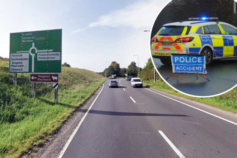 The incident happened on the A35 Dorchester bypass. Picture: Google