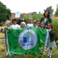 Teacher Fran Ellis, with the school's Eco Committee Picture: Sherborne Primary School