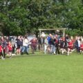 Pupils taking part in the sponsored run Picture: Wyke School