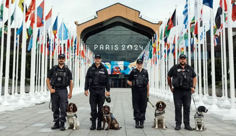 Police dogs from across the south west - including Dorset and Somerset - have been in Paris ahead of the Olympic Games. Picture: Dorset Police