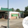 The current car wash at the Morrisons filling station in Wincanton would be demolished. Pictures: Google/MFG/Somerset Council