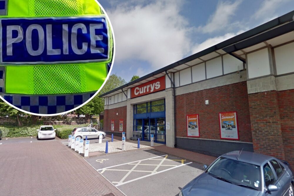 A robbery is alleged to have taken place at Currys, in Weymouth Avenue, Dorchester. Picture: Google