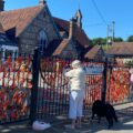 1600 ribbons were tied to the school gates - approximately one ribbon for each village child that would have attended the school since 1861 Picture: Winterborne Stickland Nursery School CIC