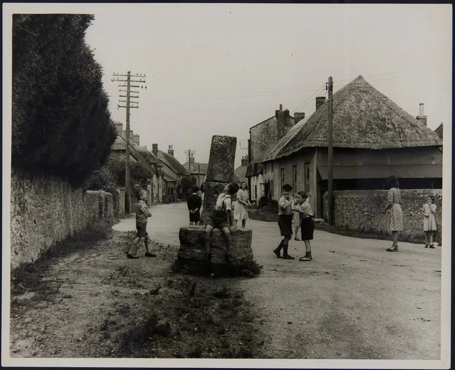 Children playing in Sydling St Nicholas in 1946. Picture: Courtesy of Dorset History Centre