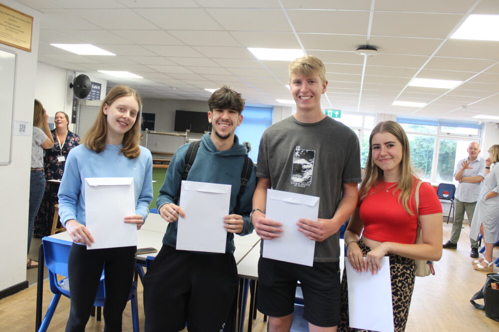 Students celebrating their results Picture: Sturminster Newton High School