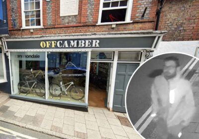 Police are keen to trace this person after an incident at Offcamber Cycles, in Blandford. Pictures: Google/Dorset Police