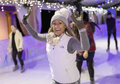 The ice skating rink will open at Clarks Village on November 14