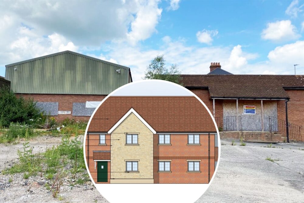 Two buildings would be demolished to make way for the homes. Pictures: Boon Brown/Dorset Council