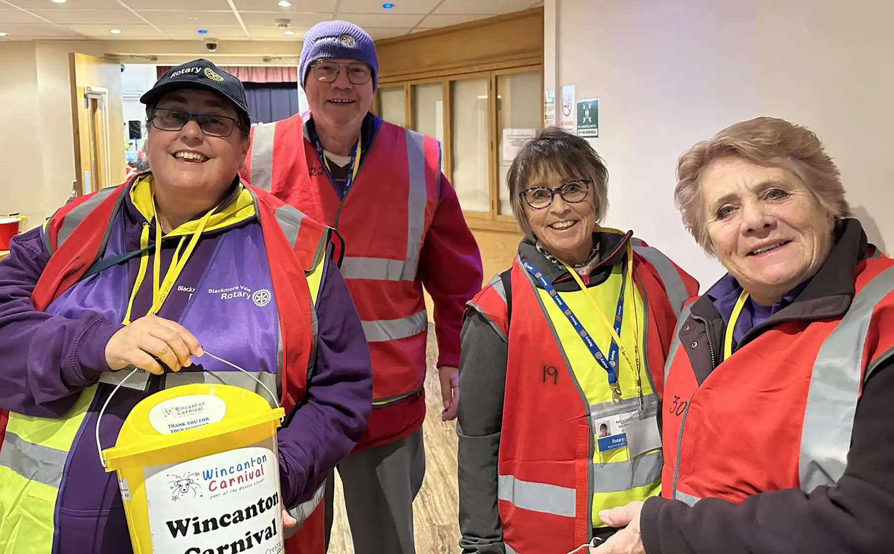 Collectors from Blackmore Vale Rotary were out and about