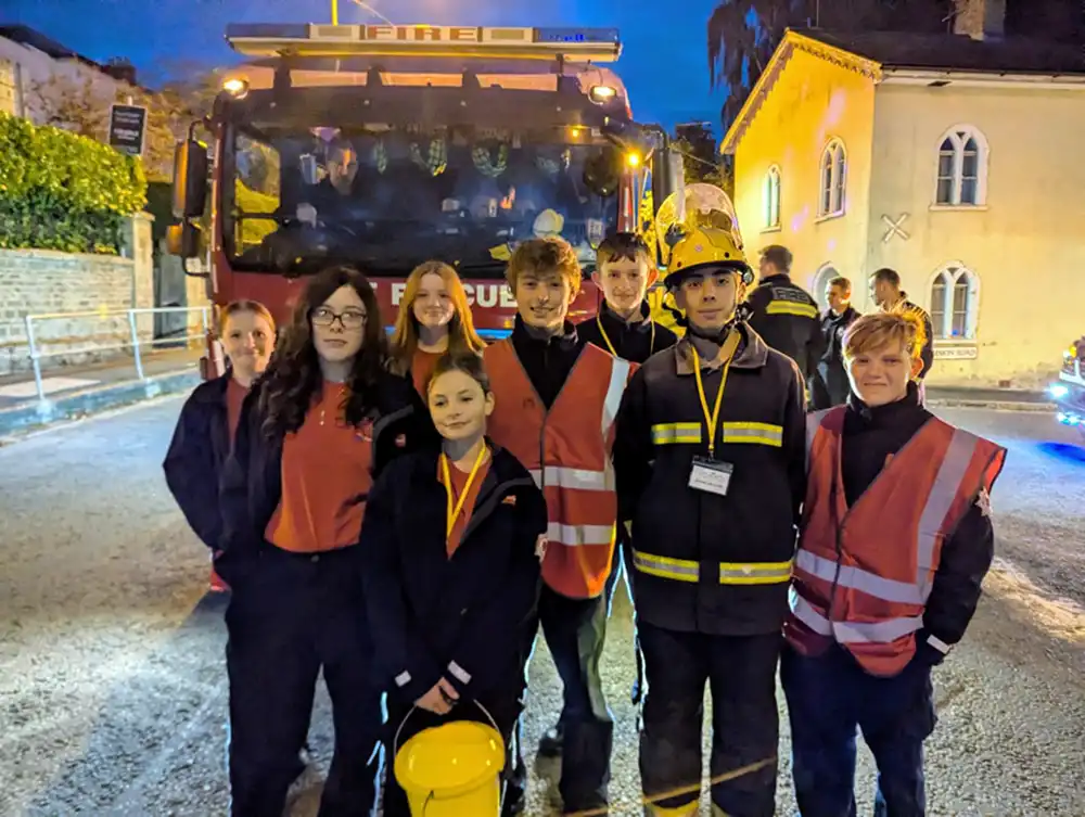 Collectors from the Wincanton Fire Cadets. Picture: Wincanton Fire Station