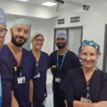 DCH staff in the new theatre