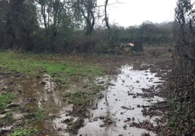 Slurry polluted a stream at Hanford, near Blandford, the court heard. Picture: EA/Gov