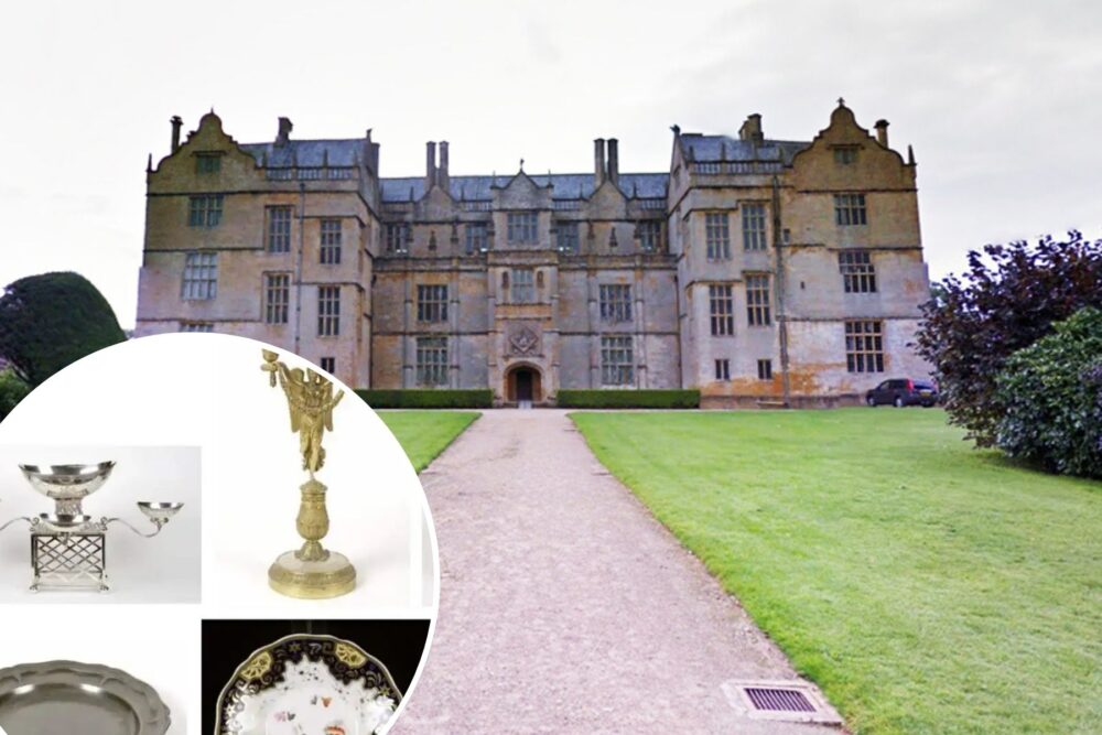 A number of items were stolen from Montacute House, near Yeovil. Pictures: Google/Avon & Somerset Police