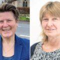 Sarah Dyke, left, and Dixie Darch have resigned from Somerset Council