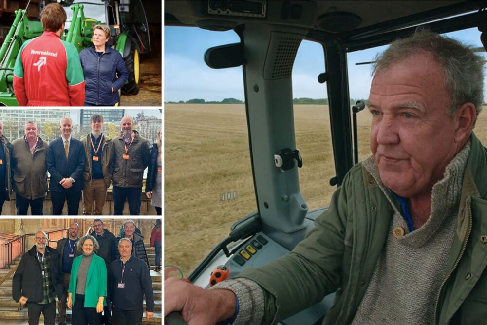 Jeremy Clarkson, main picture, led the farmers' protest in London, where Somerset MPs met campaigners